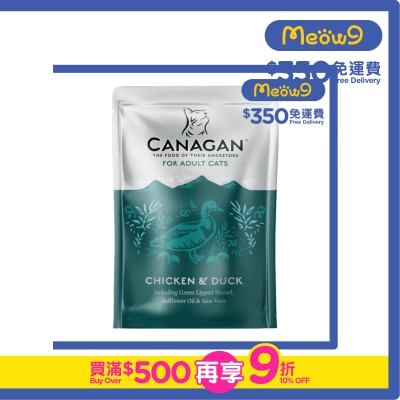CANAGAN - Cat Pouch - Chicken & Duck (85g) for Adult Cats - Canagan
