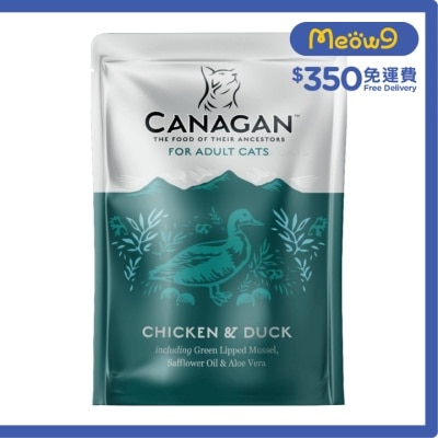 CANAGAN 成貓雞肉+鴨肉袋裝濕糧(85g) - Canagan 原之選