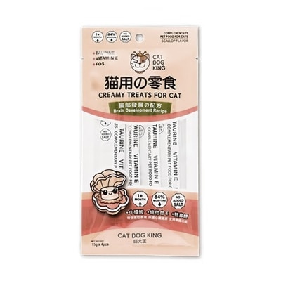 貓犬王 貓用肉泥零食條 元貝口味 (15gx4) 220535