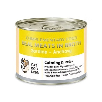 CAT DOG KING Real Meat Broth Energy Can for Cats and Dogs (Sardines and Anchovies) (170g) 220863 image