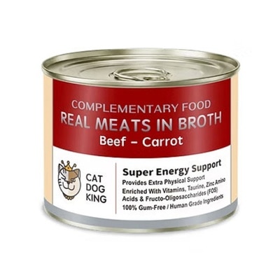 CAT DOG KING Real Meat Broth Energy Can for Cats and Dogs (Beef and Carrot) (170g) 220887 image