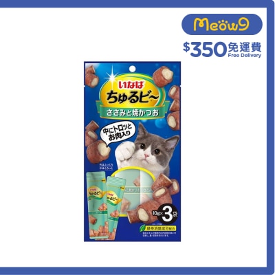 INABA Churu Bites- Chicken & Grilled Katsuo cat snack (10gx3) QSC-267