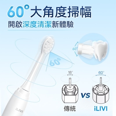 ILIVI IV-001 革新代掃振4D全模式多頭潔齒護齦電動智慧牙刷 PRO