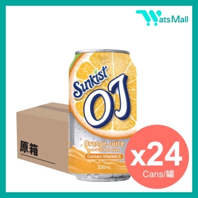 新奇士 - OJ 橙汁飲品(罐裝) 330亳升 (24罐)