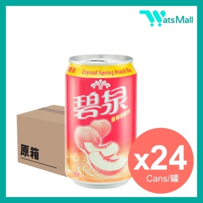 CRYSTAL SPRING - Peach Tea 330ML (24 cans)