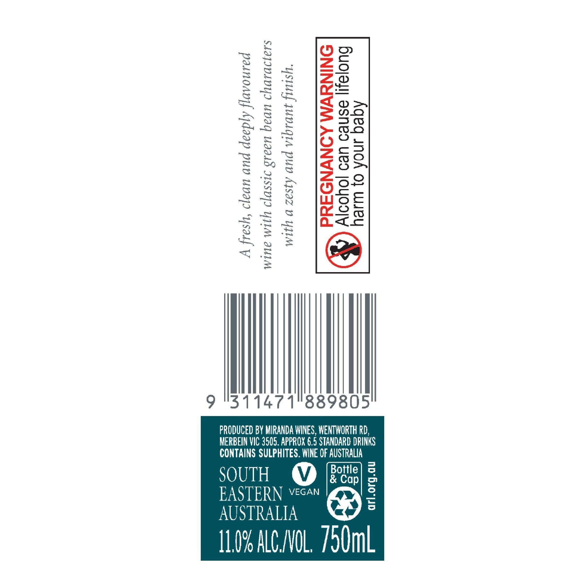 SOMERTON Sauvignon Blanc 750ML (1x6)