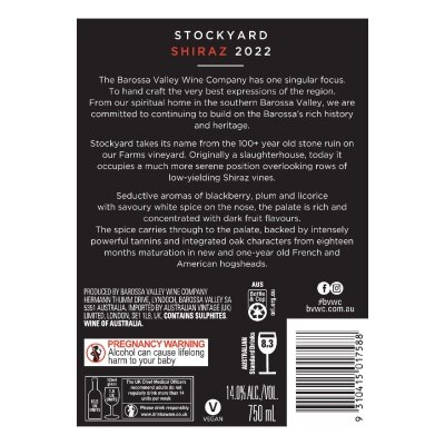 BVWC Stockyard Shiraz 750ML (1支) image