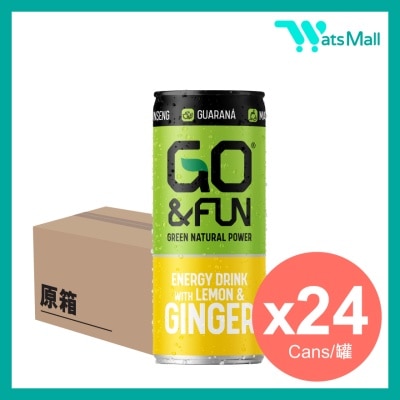 GO & FUN - 檸薑味能量飲品250毫升 (24 罐)