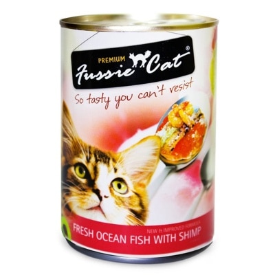 FUSSIE CAT 海洋魚+蝦 貓罐頭 (400g) 300777