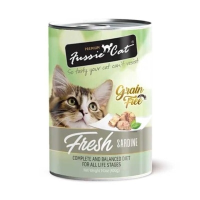 FUSSIE CAT 沙甸魚 貓罐頭 (400g) 300722 新舊包裝隨機發送