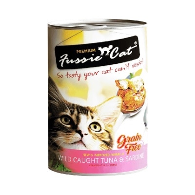 FUSSIE CAT 野生吞拿魚+沙甸魚 貓罐頭 (400g) 300715
