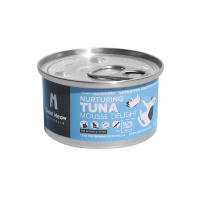 GIANT MEOW Nurturing Tuna Mousse Delight For Kittens & Mother Cats (80g)