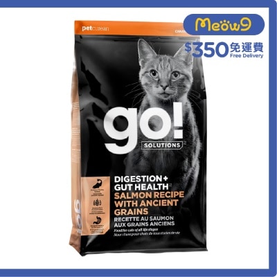 GO! SOLUTIONS [腸胃保健系列]古早穀物&三文魚 全貓糧 (3lb) - GO! SOLUTIONS