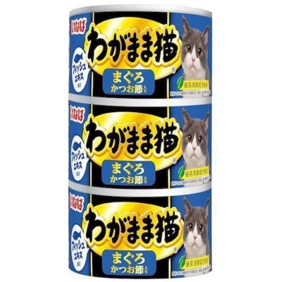 INABA  吞拿魚+鰹魚片味 (140gx3) 貓罐頭