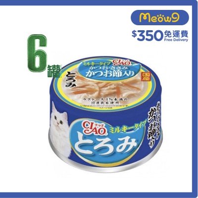 INABA 白湯系列 鰹魚 雞肉 木魚片 (80g x6) 貓罐頭 A-113