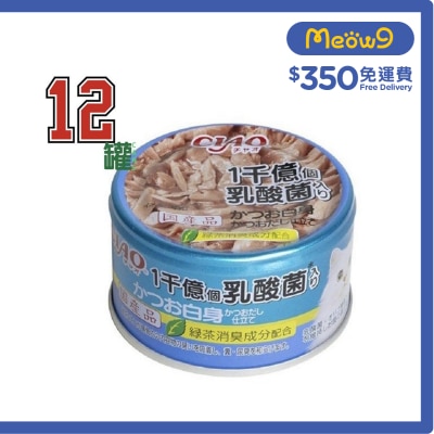 INABA - 1千億乳酸菌 鰹魚 鰹魚湯(85gx12) 貓罐頭 A-135x12