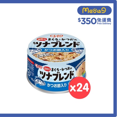 INABA - [24can]  Tuna + Bonito slices (85g X24) Cat Food 798689