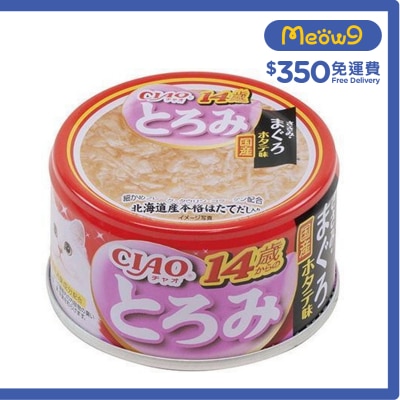 INABA CIAO Above Age 14 Chicken; Tuna & Scallop (80g) Adult Cat Can 062254