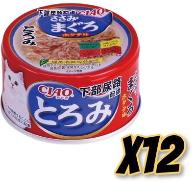 INABA - Chicken & Skipjack *FLUTS Control* (80gx12) Cat Can A57x12