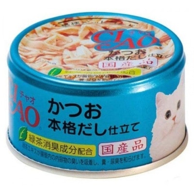 INABA CIAO - 鰹魚+鰹魚湯底 (85g)貓罐頭 A-89