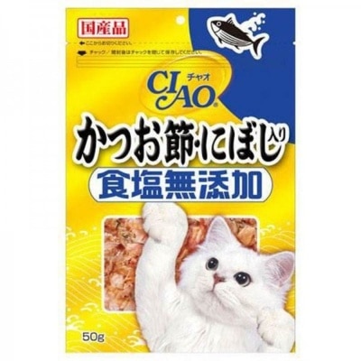 INABA - CIAO食鹽無添加 *木魚片+小魚乾* (50g)貓小食 CS-17