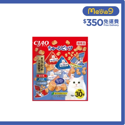 INABA  Tuna + Bonito Party (12g x30) Cat Snacks