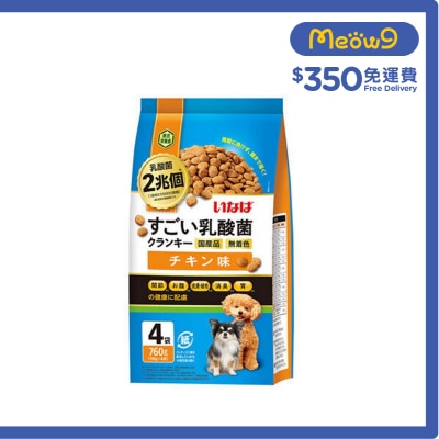 INABA 勁量乳酸菌狗糧 - 雞肉味 (190gx4) DD-121