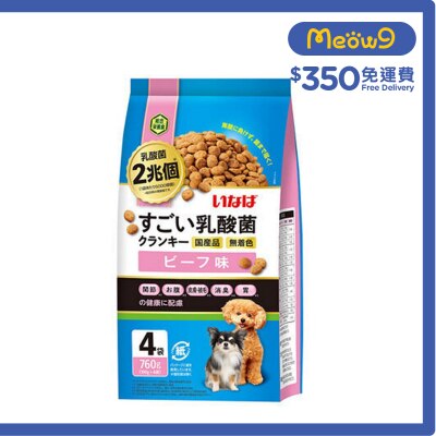 INABA 勁量乳酸菌狗糧 - 牛肉味 (190gx4) DD-122