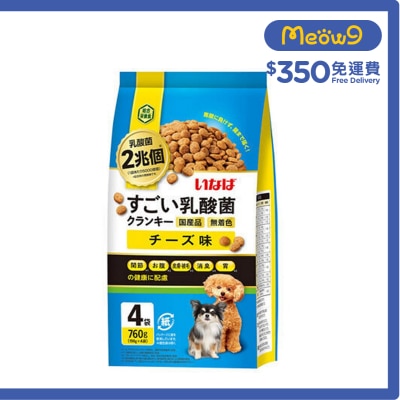 INABA 勁量乳酸菌狗糧 - 芝士味 (190gx4) DD-123