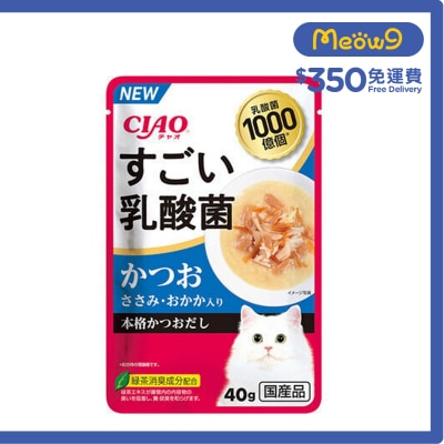 INABA [乳酸菌] 鰹魚&雞肉&木魚 貓濕糧 (40g)INABA IC 432 image