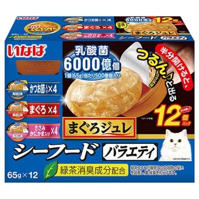 INABA - 乳酸菌吞拿魚凍12個裝 - 海鮮 PARTY (65gx12) IMC-204
