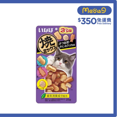 INABA 3種味小魚燒 木魚，雞湯，魷魚風味 QSC 122 image