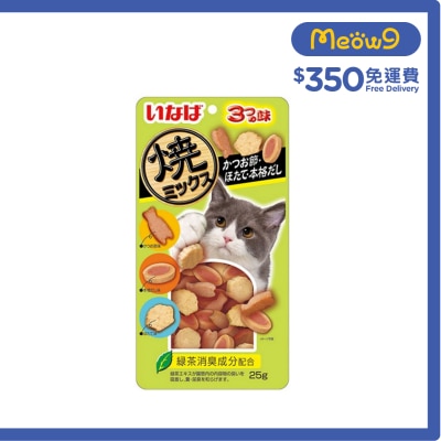 INABA 3種味小魚燒 -木魚，帶子， 鰹魚風味 QSC-123