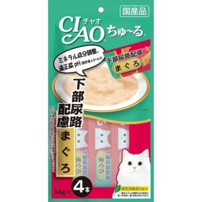 INABA - CIAO Churu Tuna Puree - Kidney Stone Prevention (14g x 4) Cat SnackSC-105