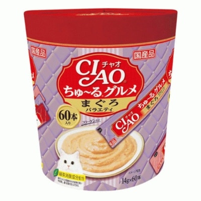 INABA - CIAO Churu Gourmet - Party (Tuna) Puree (60P) *3 Tuna Flavour* Cat Snack SC-139