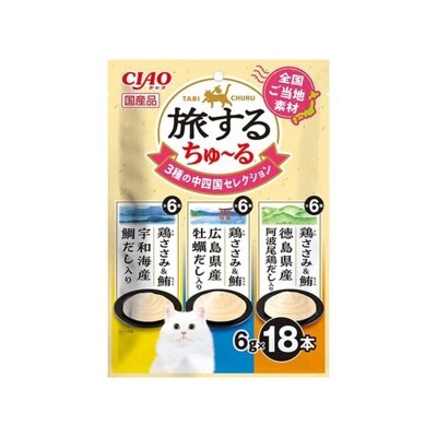 INABA  四國風味(旅行裝) 貓小食 (6g x18) SC-590
