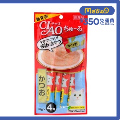 INABA - CIAO 鰹魚醬 肉泥餐包 (14g x 4) 貓小食 SC-72