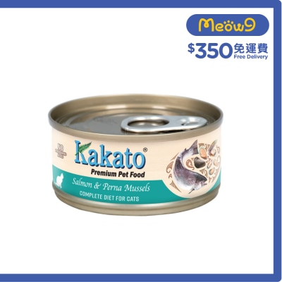 KAKATO Complete Diet Tinned Food Salmon & Perna Mussels (70g) Cat Food image