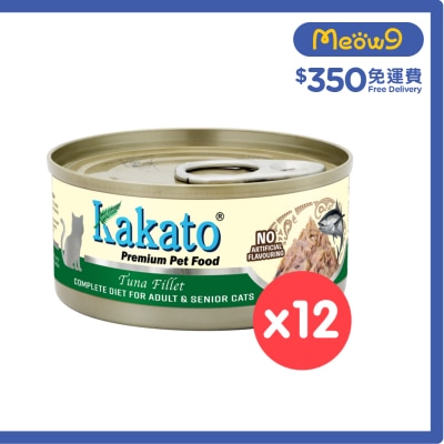 KAKATO [12罐裝] KAKATO - 全營養主食罐(吞拿魚) (70g x 12) 成貓 高齡貓配方