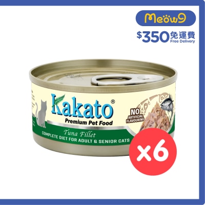 KAKATO [6罐裝] KAKATO - 全營養主食罐(吞拿魚) (70g x 6) 成貓 高齡貓配方