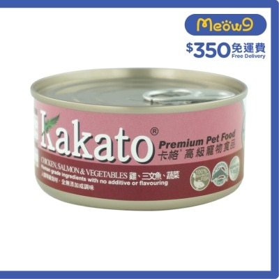 KAKATO 雞、三文魚、蔬菜(170g)貓犬適用 - KAKATO 貓狗鮮食罐