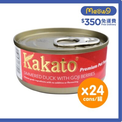 KAKATO [24罐裝]杞子燉鴨(70gx24)貓犬適用 - KAKATO 貓狗鮮食罐