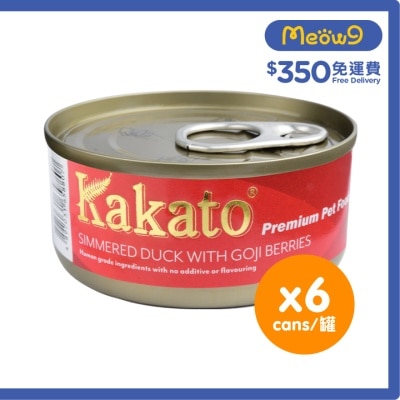 KAKATO [6罐裝]杞子燉鴨(70gx6)貓犬適用 - KAKATO 貓狗鮮食罐