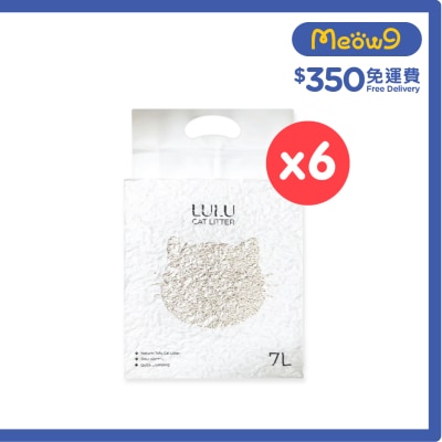LULU [箱裝優惠] 貓砂- 豆腐貓砂 1.5mm (7Lx6) 原味 (幼條)