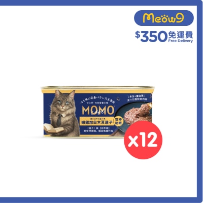 [12罐]萌寵守護・哲心研 嫩雞燉白木耳蓮子 肉絲｜主餐罐 (110g X12)