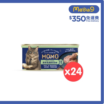 MOMOCARE [24罐]萌寵守護・哲心研 清和兔雞紫菜絲 肉絲｜主餐罐 (110g X24) image