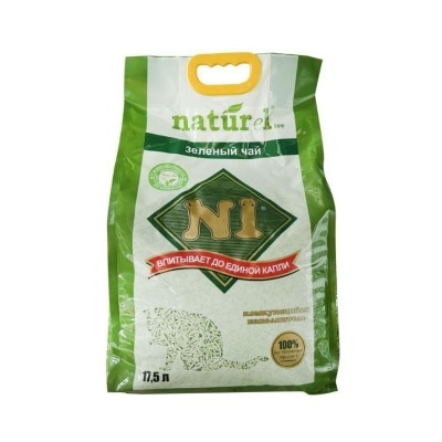 N1 NATUREL - 天然玉米豆腐貓砂 (17.5L/綠茶味/2.0幼粒裝) N1貓砂原裝行貨