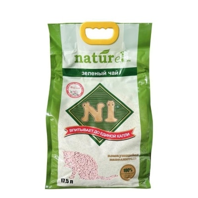 N1 NATUREL - 天然玉米豆腐貓砂 (17.5L/水蜜桃味/3.0粗粒裝) N1貓砂原裝行貨