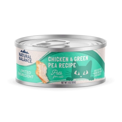 NATURAL BALANCE Chicken & Green Pea Pate Recipe (3 oz) Adult Cat Can 00671