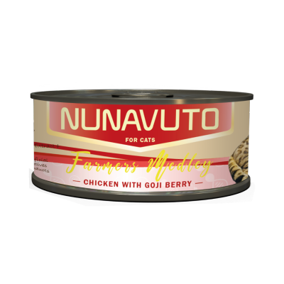 NUNAVUTO - 純雞肉 + 枸子貓罐頭(80g) (NU-74)